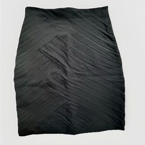NWT $59 Express Skirt Black Bodycon Bandage Pencil Quilted Small 0 high waisted